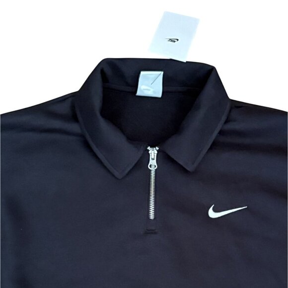 Nike Womens Pheonix Fleece Sweatshirt-Black-M-NWT - Picture 2 of 5